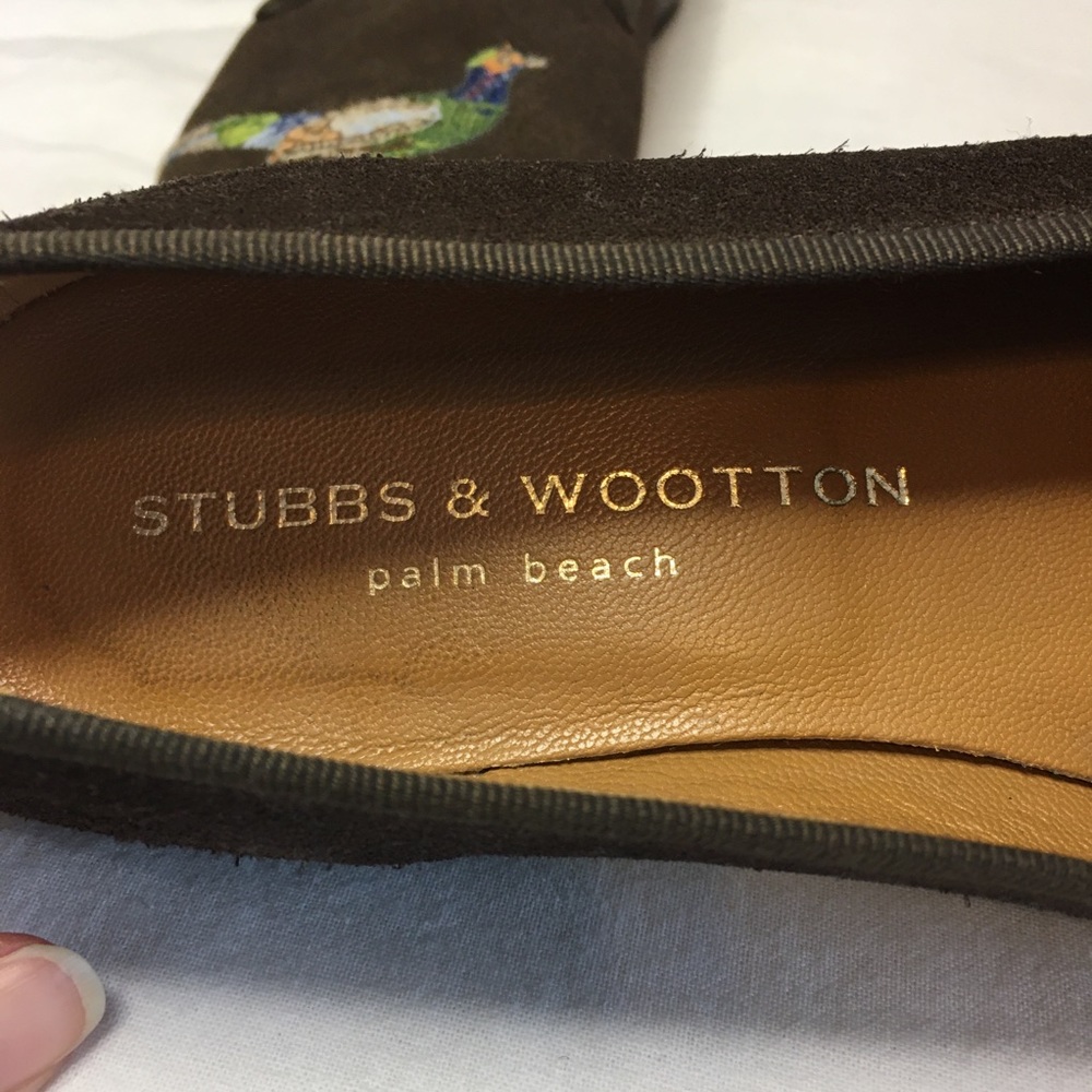 Stubbs & Wootton Suede Pheasant Loafers, 7 - Picture 11 of 12